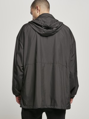 Мъжка дълга черна ветровка Urban Classics Oversized