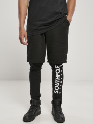 Мъжки черен клин с къси панталони Southpole