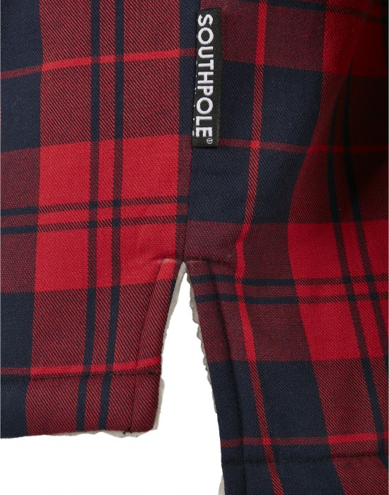 Мъжко карирано яке Southpole Check Flannel Sherpa, Southpole, Якета Пролет / Есен - Complex.bg