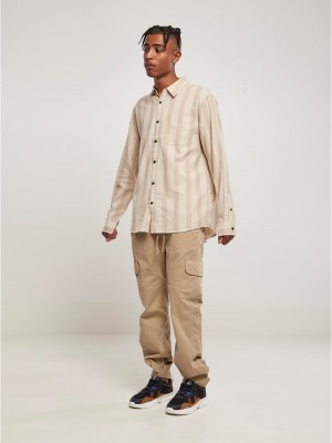 Мъжка риза в бежово Urban Classics