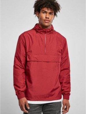 Мъжко червено яке без закопчаване Urban Classics brickred