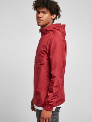 Мъжко червено яке без закопчаване Urban Classics brickred