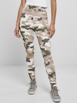 Дамски клин в светъл кафулаж с висока талия Camo Tech