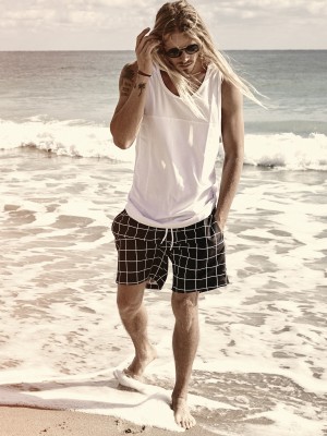 Мъжки плувни шорти в черно на Urban Classics