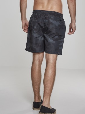 Мъжки плувни шорти в тъмен камуфлаж Urban Classics
