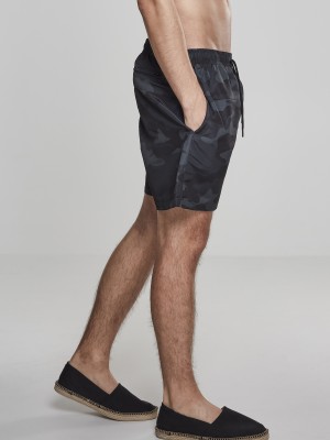 Мъжки плувни шорти в тъмен камуфлаж Urban Classics