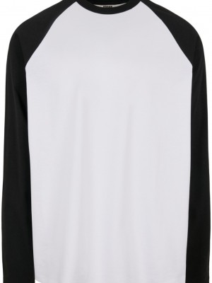 Мъжка блуза с реглан ръкав в бяло и черно Urban Classics