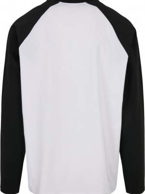 Мъжка блуза с реглан ръкав в бяло и черно Urban Classics