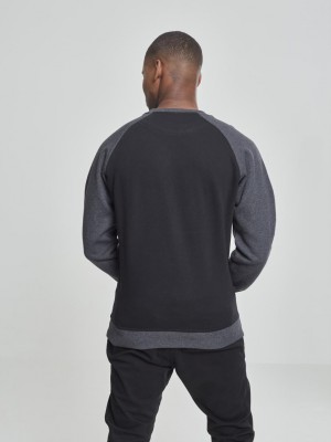 Мъжка блуза с реглан ръкави Urban Classics blk/cha
