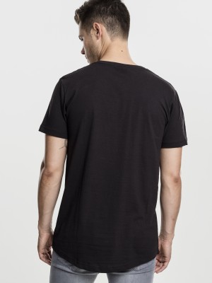 Мъжка тениска Urban Classics Shaped в черен цвят
