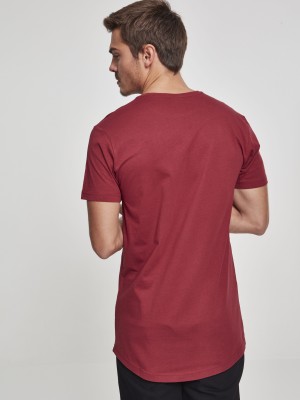 Мъжка тениска Urban Classics Shaped burgundy