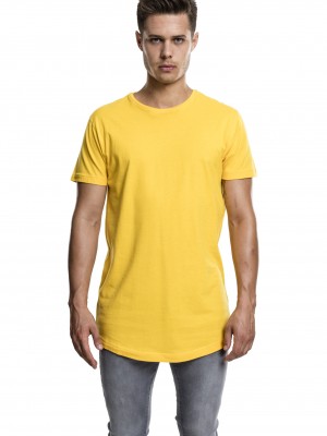 Мъжка тениска Urban Classics Shaped chrome yellow