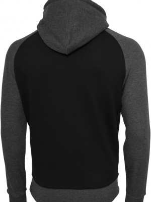 Мъжки суичър Urban Classics blk/cha с реглан ръкави 