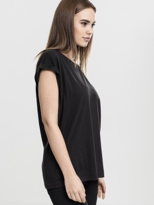 Дамска тениска с U-образно деколте Urban Classics black