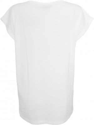 Дамска тениска с U-образно деколте Urban Classics white