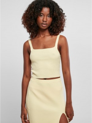 Дамски топ в жълт цвят Urban Classics