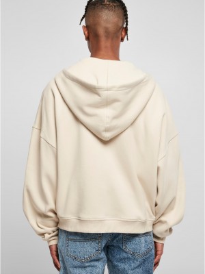 Мъжки суичър с цип в пясъчен цвят Urban Classics