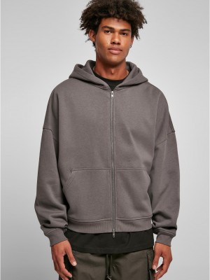 Мъжки суичър с цип в сив цвят Urban Classics