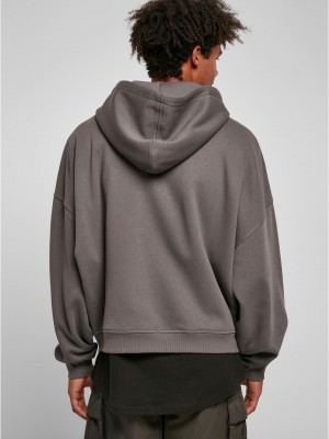 Мъжки суичър с цип в сив цвят Urban Classics