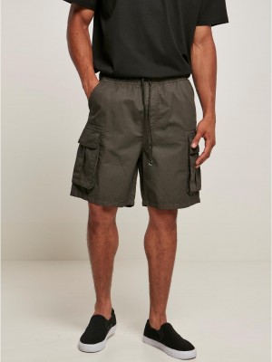 Мъжки къси панталони в тъмносив цвят Urban Classics