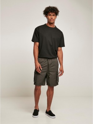 Мъжки къси панталони в тъмносив цвят Urban Classics