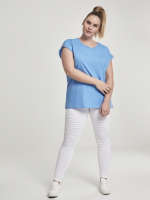 Дамска тениска с U-образно деколте Urban Classics horizonblue