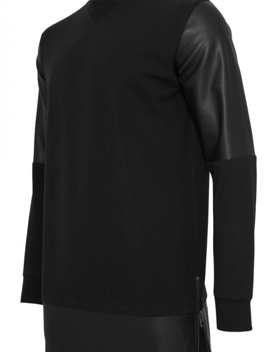 Дълга блуза с ципове Urban Classics в черен цвят, Urban Classics, Блузи - Complex.bg