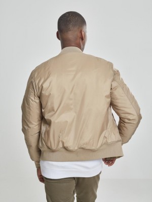 Мъжко бежово яке тип бомбър Urban Classics beige