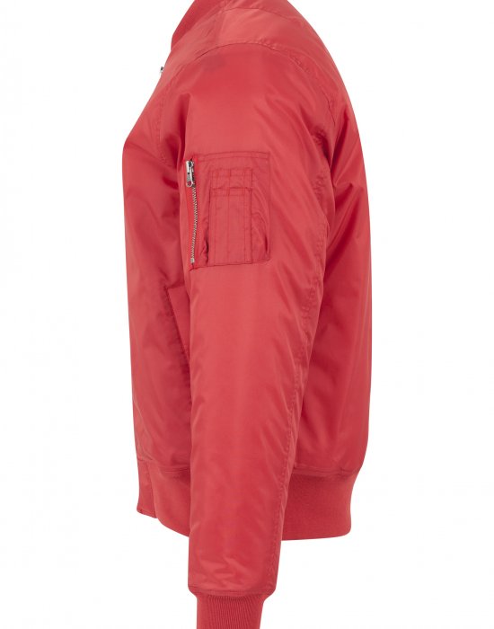 Мъжко червено яке тип бомбър Urban Classics fire red, Urban Classics, Бомбъри - Complex.bg