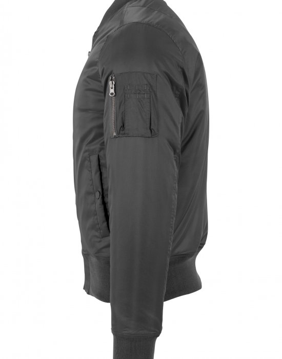 Мъжко тъмносиво яке тип бомбър Urban Classics cool grey, Urban Classics, Бомбъри - Complex.bg