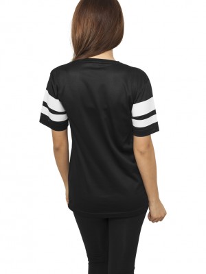 Дамска тениска с ивици на ръкавите Urban Classics