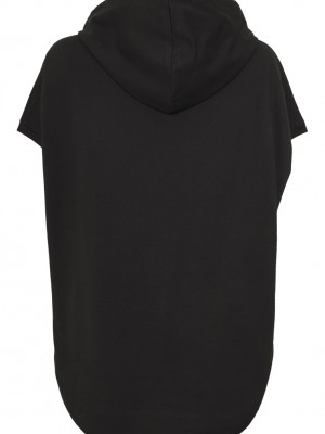 Дамски суичър без ръкави Urban Classics в черен цвят