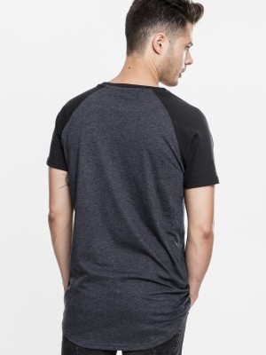 Мъжка тениска Urban Classics с реглан ръкав cha/blk