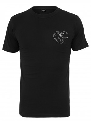 Дамска тениска в черен цвят Mister Tee World Love