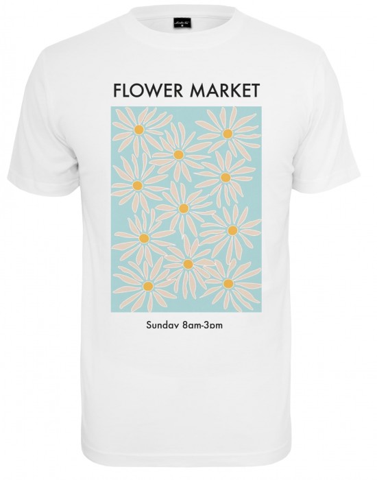 Дамска тениска в бял цвят Mister Tee Flower Market, Mister Tee, Тениски - Complex.bg