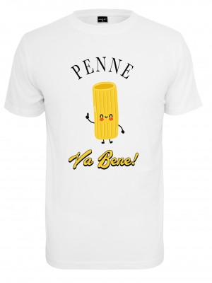 Мъжка тениска в бял цвят Mister Tee Penne va benne Мъжка тениска в бял цвят Mister Tee Penne va benne