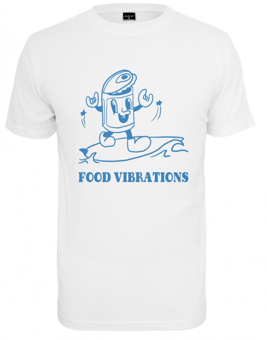 Мъжка тениска в бял цвят Mister Tee Food Vibrations, Mister Tee, Тениски - Complex.bg