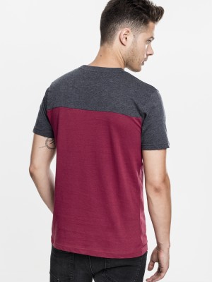 Мъжка тениска Urban Classics burgundy/cha/gry