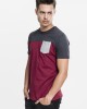 Мъжка тениска Urban Classics burgundy/cha/gry, Urban Classics, Тениски - Complex.bg