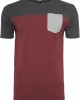 Мъжка тениска Urban Classics burgundy/cha/gry, Urban Classics, Тениски - Complex.bg