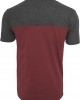 Мъжка тениска Urban Classics burgundy/cha/gry, Urban Classics, Тениски - Complex.bg