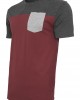 Мъжка тениска Urban Classics burgundy/cha/gry, Urban Classics, Тениски - Complex.bg