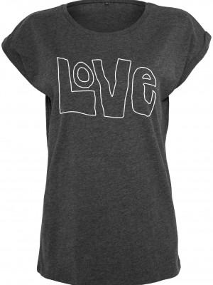 Дамска тениска в тъмносив цвят Mister Tee Love.