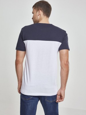 Мъжка тениска Urban Classics whitenavyfire red