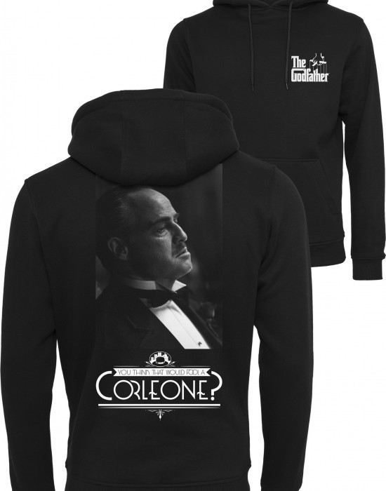 Мъжки суичър Merchcode Vito Godfather Corleone в черен цвят, MERCHCODE, Суичъри - Complex.bg