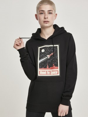 Дамски суичър Mister Tee Road To Space в черен цвят