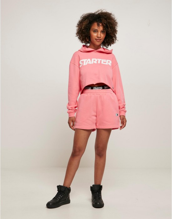 Дамски къси панталони в розов цвят Starter Essential, Urban Classics, Къси панталони - Complex.bg