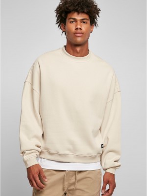 Мъжка блуза в пясъчен цвят Urban Classics 80's Crewneck Мъжка блуза в пясъчен цвят Urban Classics 80's Crewneck