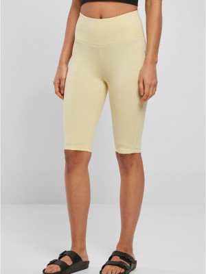 Дамски спортен къс клин в жълт цвят Urban Classics