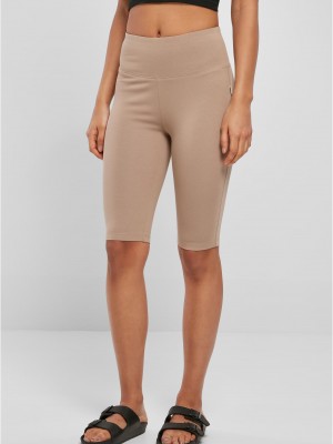 Дамски спортен къс клин в бежов цвят Urban Classics
